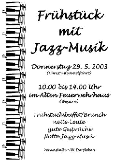 Plakat vom Jazzfrhstck