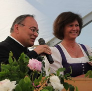 Ilse Aigner und Leo Wöhr beim Bürgerfest 2014 - Foto Weidl