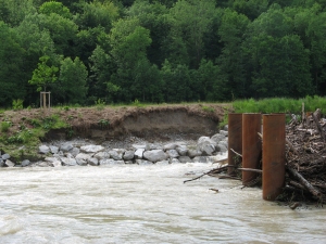 Leitzach-Hochwasser in Naring