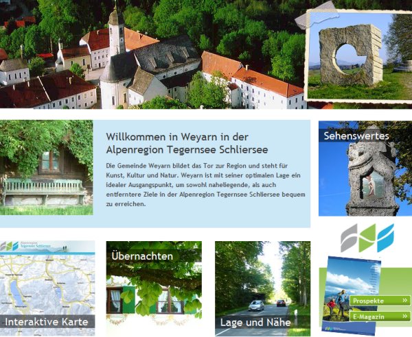 Willkommen in Weyarn in der Alpenregion Tegernsee Schliersee