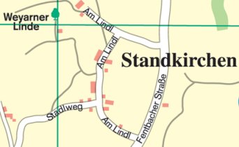 Ortsplan Standkirchen