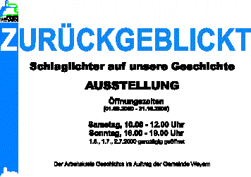 Zurckgeblickt - Schlaglichter auf unsere Geschichte